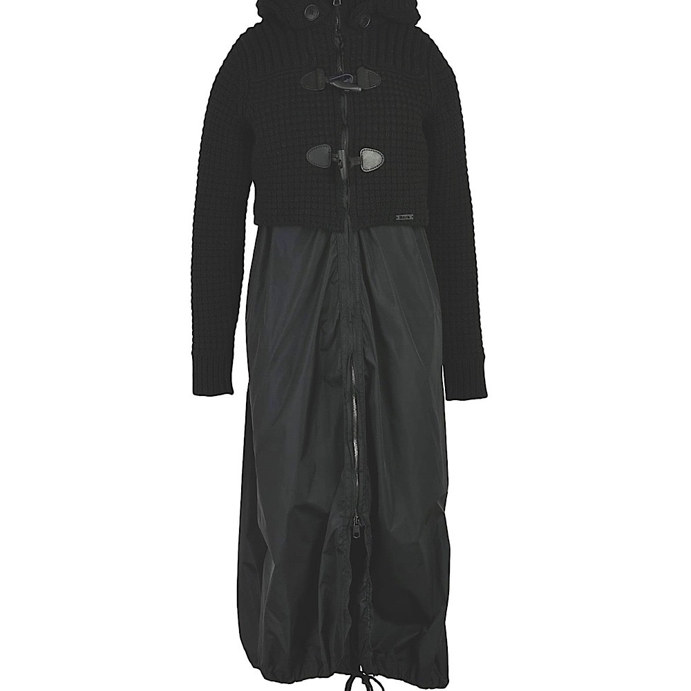 Bark is a good Black Women's Hooded Coat